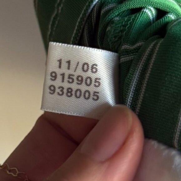 Adidas Golf • Chattanooga Golf Club Green & White Striped Climacool Polo Size L - Picture 8 of 9